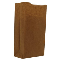 GROCERY BAG 2LB BROWN 4X2.5X8 500/BN #18402