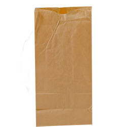 GROCERY BAG 8LB BROWN   #13602 6X4X12 500/BN 18408