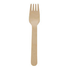 * 500-WF WOODEN FORK 6" COMPOSTABLE 4000/CS