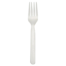CPW-F3 COMPOSTABLE PLA FORK WHITE 1000/CS 