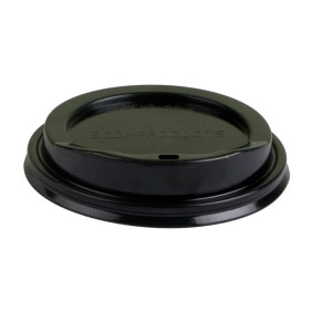 EP-HL16-B / EPHL16BR BLACK DOME LID FOR 10-20OZ HOT CUP