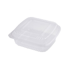 8X8X3 46OZ CLEAR HINGED  CLAMSHELL CONTAINER 