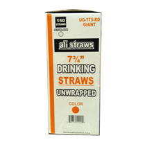 * 512 / 90SG10RD GIANT STRAW
7.75&quot; RED 10/150/CS