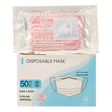 * 32610-2016 CHILDRENS  PINK MASK THREE LAYER FILTER