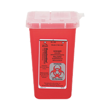 BIOHAZARD SHARPS CONTAINER RED QUART SIZE 7350