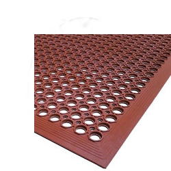 KITCHEN MAT 2522 3X5 RED 4-SIDED BEVELED 1/2