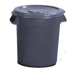 *341020-23 20 GAL BRONCO WASTE CONTAINER GRAY 6/CS