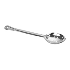 SLSBA313 15&quot; PERFORATED BASTING SPOON STAINLESS STEEL