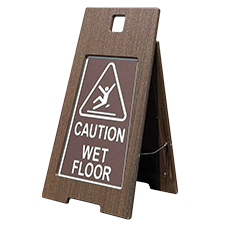 BWF-PRISM WET FLOOR SIGN BRAZILIAN WALNUT 2/cs