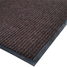 NEEDLE RIB MAT 4X8 BROWN W/VINYL BACKING