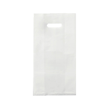 LD12822 12x8x22 REUSABLE DIE  CUT HANDLE BAG 3MIL WHITE 