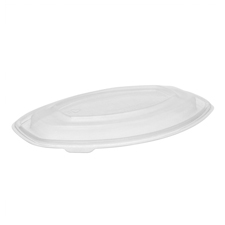 YCN8550100D0 CLEAR 12-16OZ OVAL DOME LID OPS DELI SNAP
