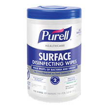 PURELL HEALTHCARE SURFACE  DISINFECTING WIPES 6/CS