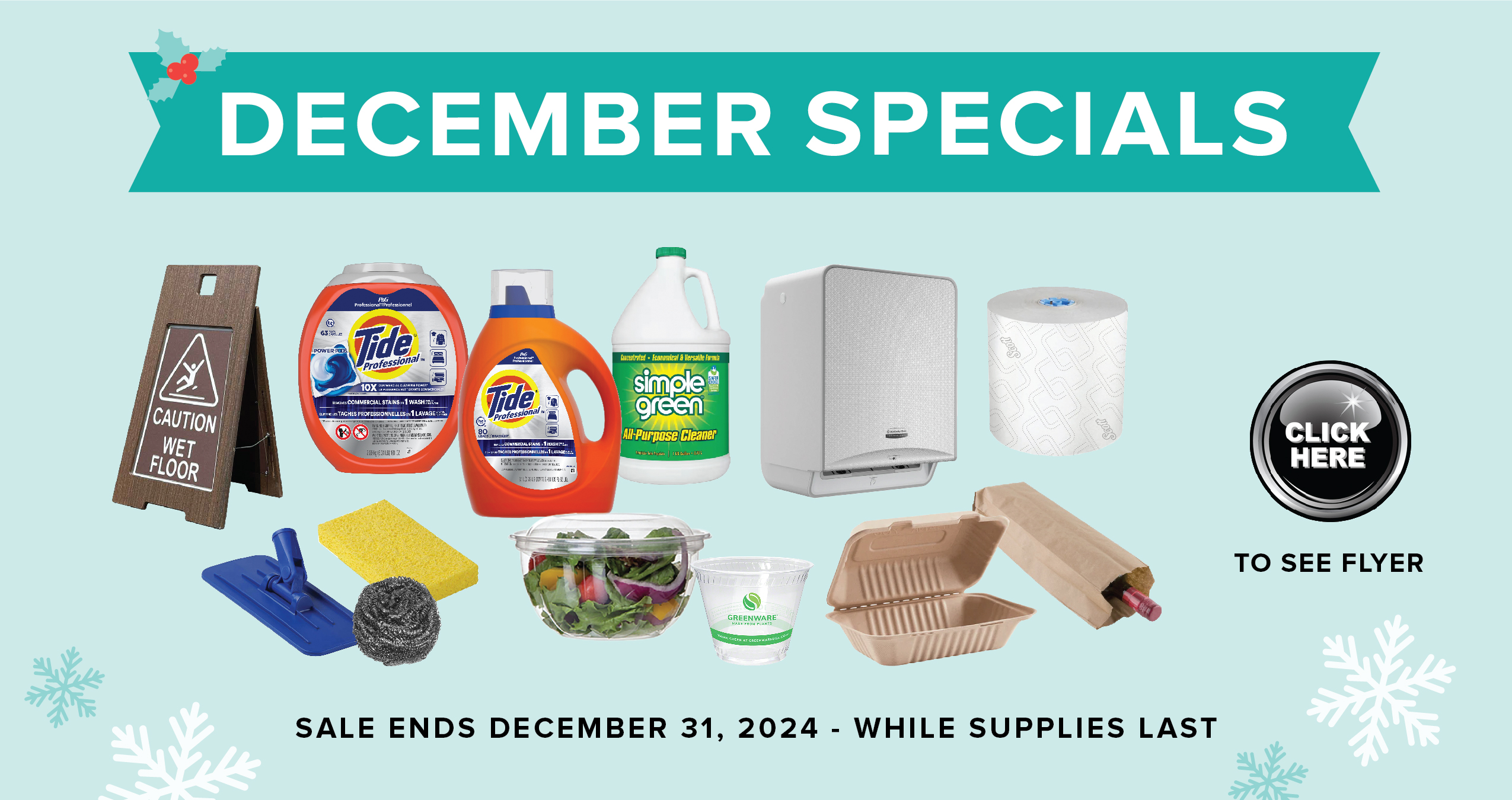 December Overstock/Clearance Specials